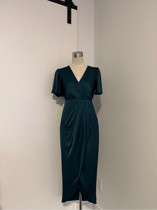 Ever New Dresses & Skirts - Ever New Deep Teal Wrap-Style Midi Dress